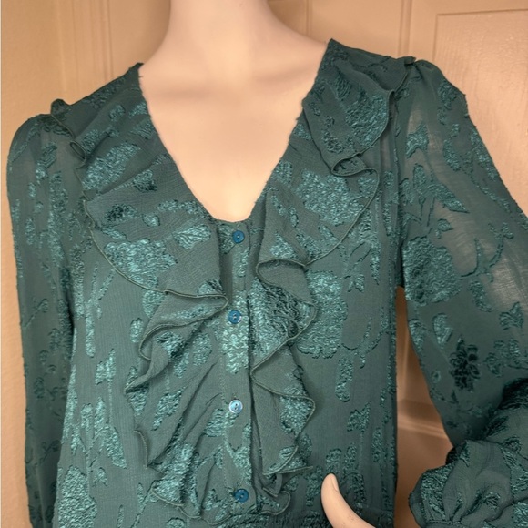 Zara Elegant Teal Maxi Dress Size XS.  #55 - Picture 6 of 15